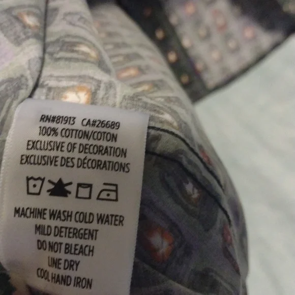 Robert Graham green lantern pattern button down long sleeve shirt size large - Picture 10 of 11